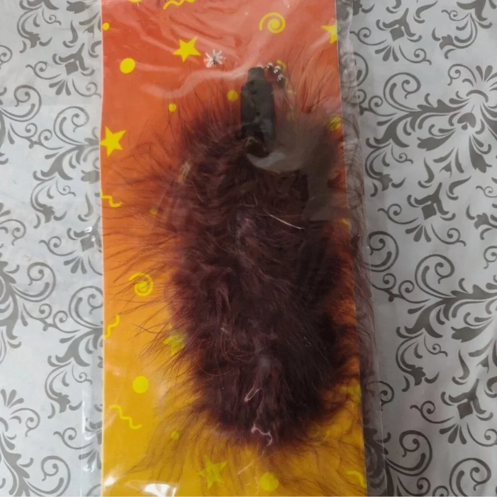 Lot of 3 Lazy Pet Interactive Tail Tease Cat Toy Brown, Orange, & Blue C14